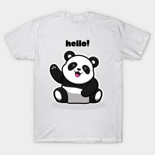 Cute panda t shirt for unisex T-Shirt